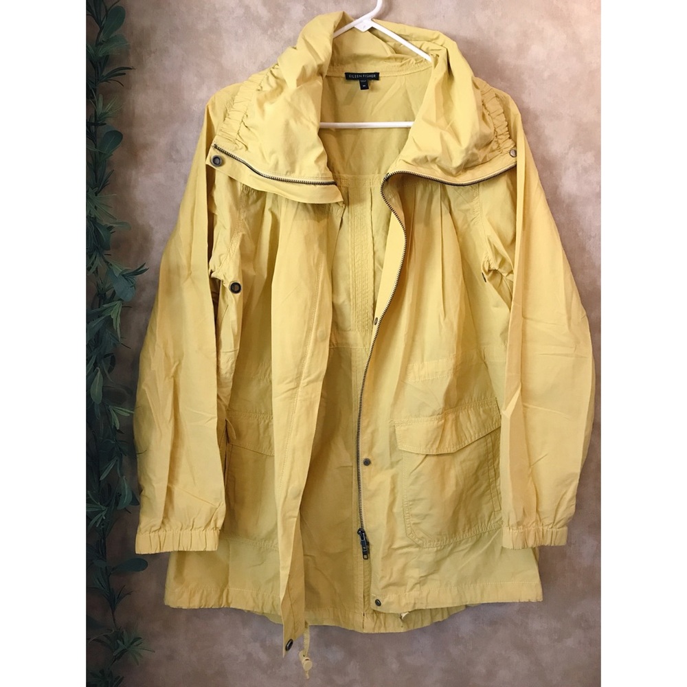 [EILEEN FISHER] yellow anorak raincoat